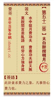 观音灵签第95签求工作，第52签问工作，哪一签能指引我找到理想工作？