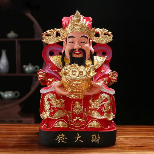 财神爷摆放时前面需要放置何物？其一般放置在何处？