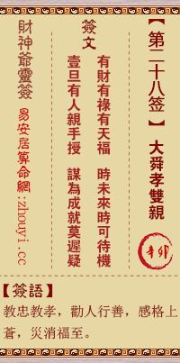 第二十八签解签虎：虎出山林，如何解读其象征意义？