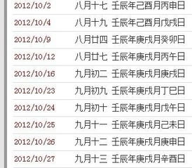 一览表：正月初三