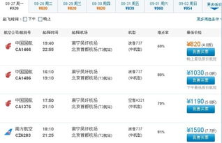 兴义到南宁特价机票预订攻略