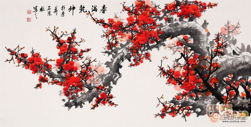 一、 梅花画之象征意义及其在风水学中的功能定位