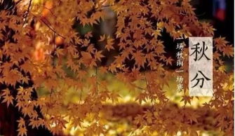 秋分的寓意与象征