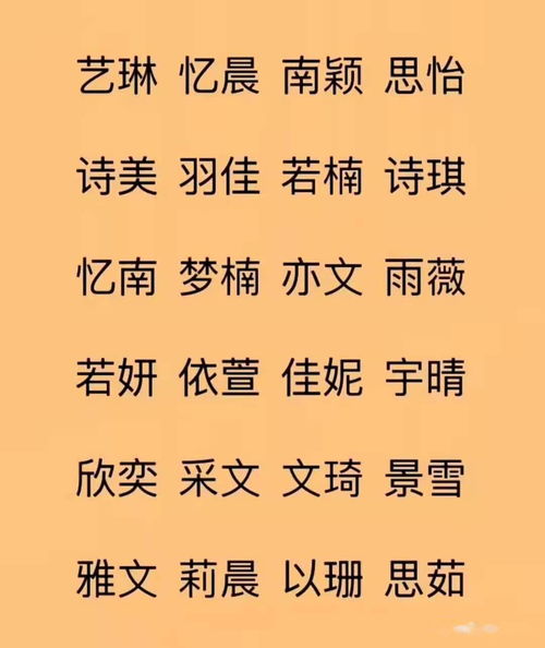 1. 可取名