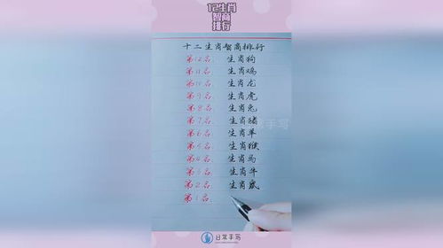 十二生肖属相排名中，最全的属相排行榜具体是怎样的？