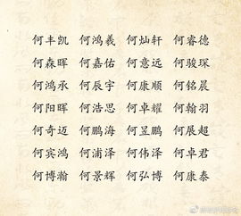 名字举例：