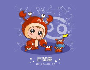 1. 巨蟹座（6月21日 - 7月22日）