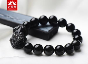 黑曜石及其制成貔貅饰件的辟邪效应