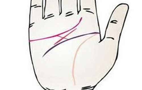 女人八字感情线和智慧线中间十字命运，这是否预示着特殊命运？