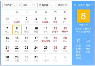 5月8日老黄历和8月5日老黄历分别有哪些宜忌？