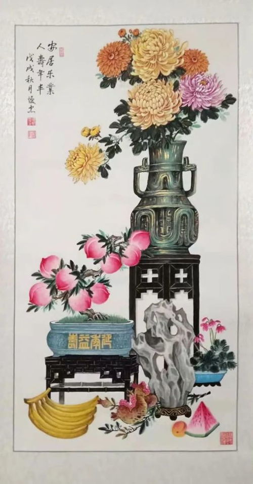 植物与字画：生机与文化的双重提升