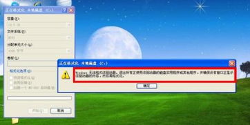 1. 在运行中的Windows环境下直接施行格式化的限制