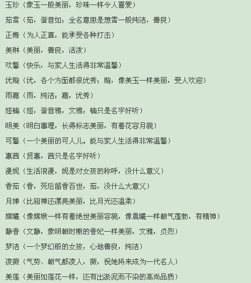 起名要考虑的那些事