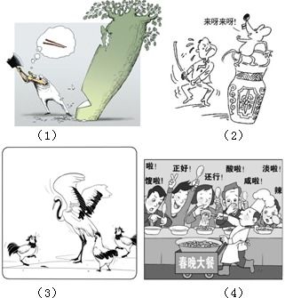 2、 运用成语+谐音组合——让人哭笑不得