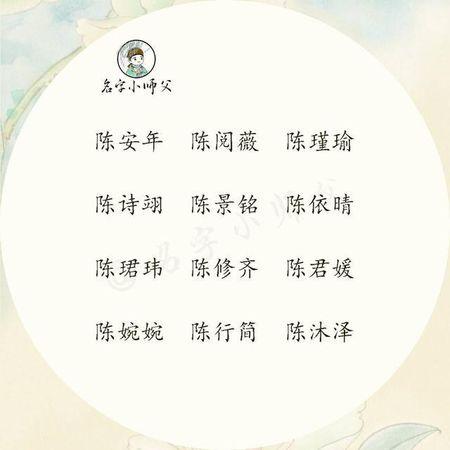 陈姓男宝宝爆款名字？不存在的！咱就说几个“个性”点儿的