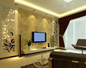 2.2 背景墙的设计与吉祥图案的应用