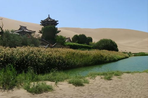 鸣沙山月牙泉的那个坑