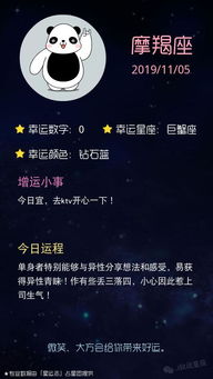 幸运数字: 4 贵人星座: 白羊座 幸运颜色: 日光黄 开运方位: 西南方 今日吉时: PM 22:00-24:00