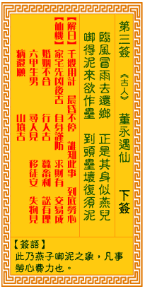 观音灵签第三签解签完整版是什么意思？