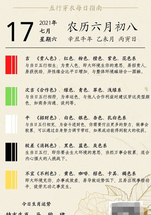 2026年4月1日五行穿衣指南 今日穿衣服幸运颜色是绿色