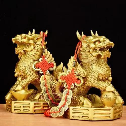 麒麟摆件在居家风水中的功嫩定位与选型原则