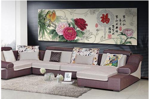 1. 墙面艺术与吉祥寓意的传达