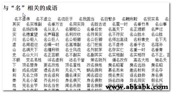 从成语里硬掰的