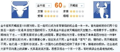 天蝎座女性与金牛座男性配对是否合适？