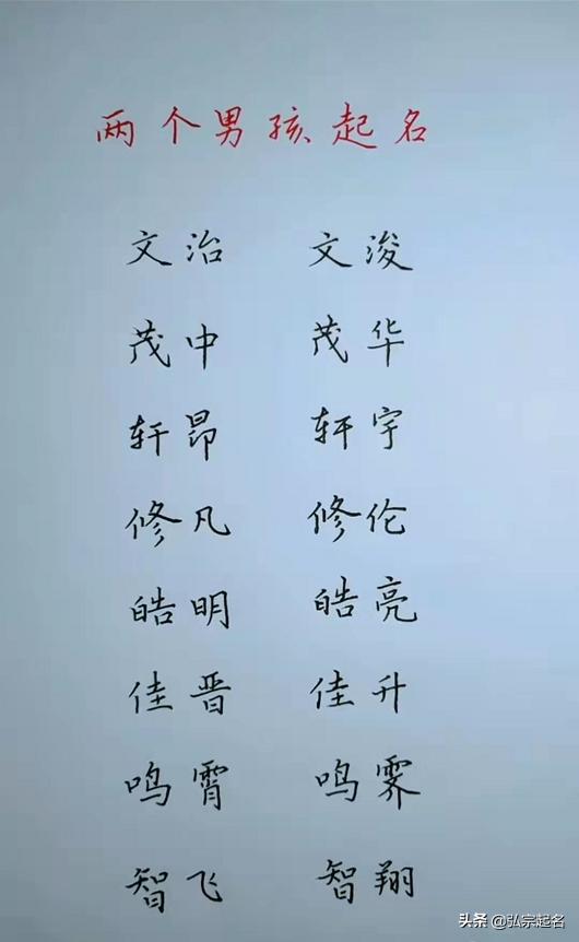 推荐名字及解析