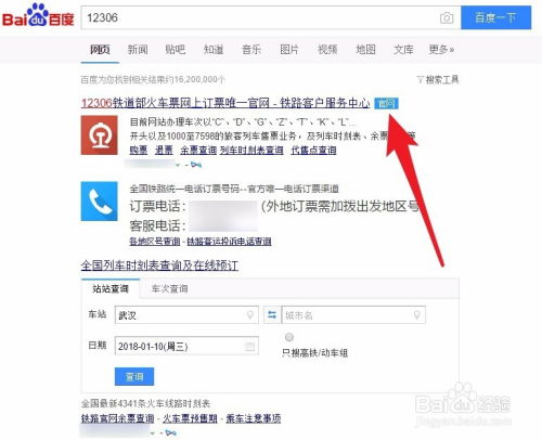 官方渠道——12306