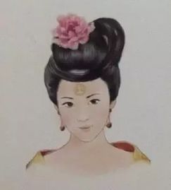 三、  色彩运用：红色、金色与桃花相映配合
