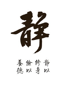 1.1 把「静」字写进心里（但不要真的写进墙上）