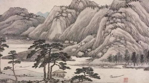 二、 元代山水画的集大成者：倪瓒与黄公望