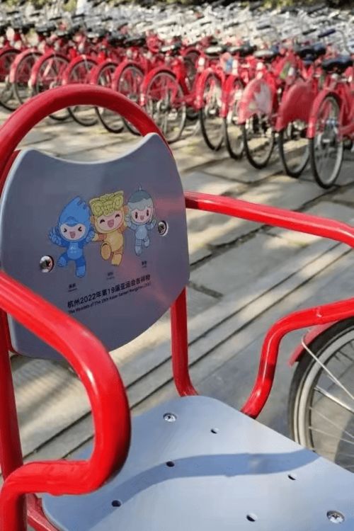 亚运款特色亲子较小红车， 萌萌哒，等你来骑！