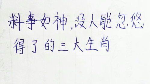 料事如神最佳生肖是什么生肖？