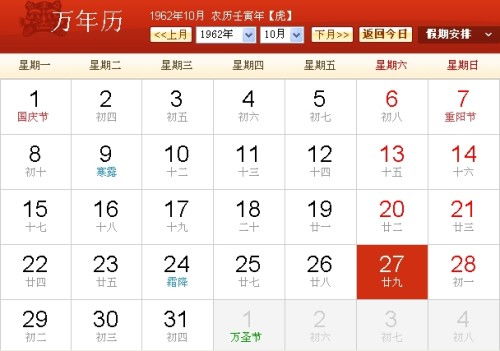 1962年2月2日和12月22日分别属什么生肖？
